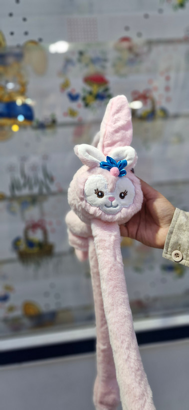 گوشبند پمپی عروسکی خرگوشی کودک