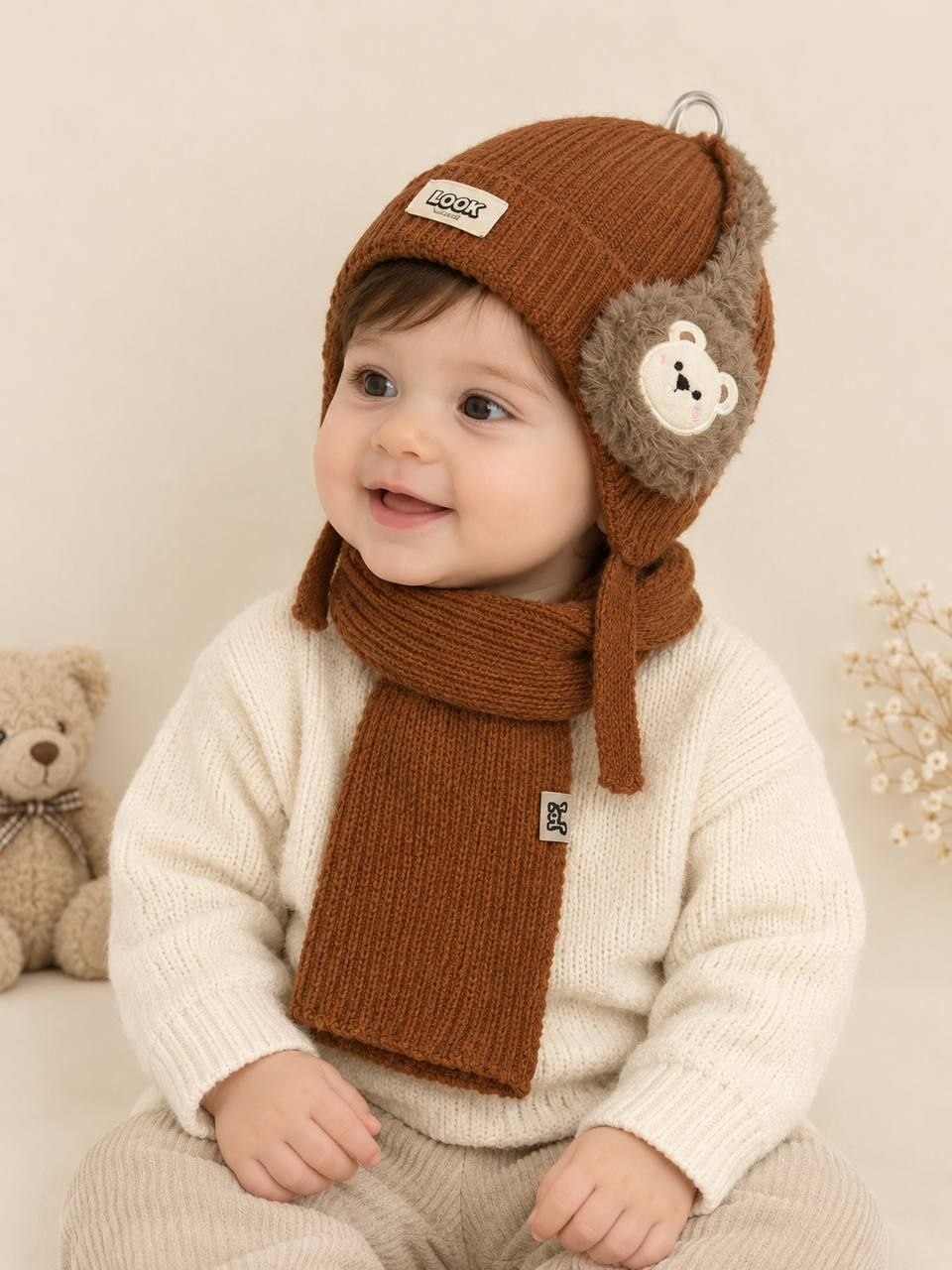 کلاه شال گوشبند دار بچگانه
